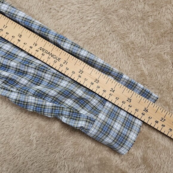 Ralph Lauren Dress Shirt Mens Size 14.5-37 Pony Logo Plaid Checkered Long Sleeve - Picture 6 of 10
